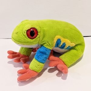 Colorful Plush Frog Stuffed Animal